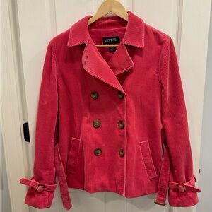 Jones New York Signature Women's Corduroy Pea Coat Size M